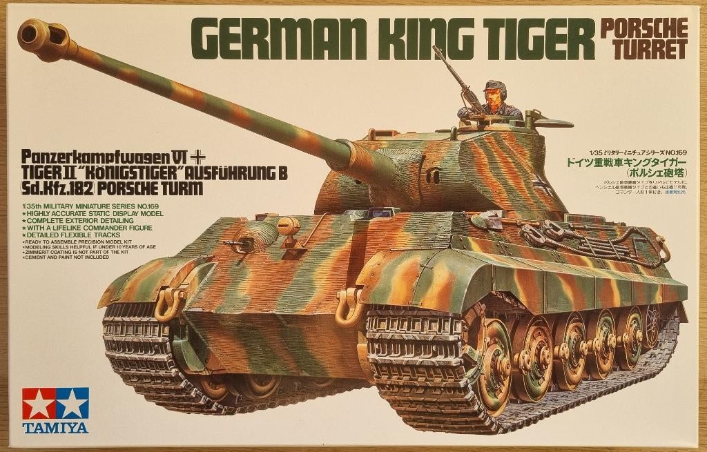 Tamiya #35169 1:35 WWII German King Tiger Porsche Turret, Tank, 1:32 tot 1:50, Nieuw, Ophalen of Verzenden
