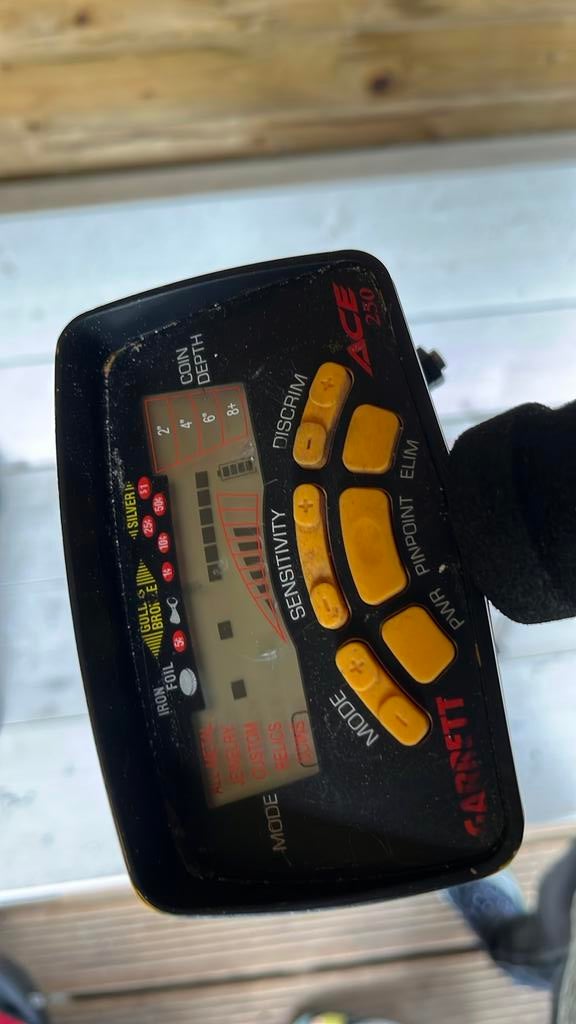 Garrett ace 250. Metaaldetector metaal detector, Hobby en Vrije tijd, Metaaldetectors, Ophalen of Verzenden, Garrett, Instelbare gevoeligheid