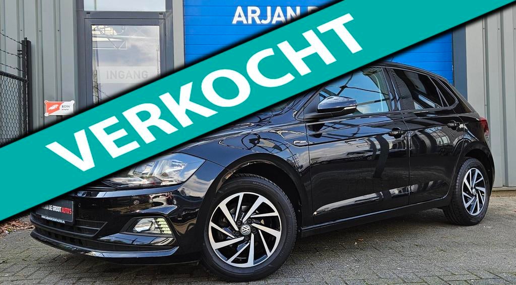 Volkswagen Polo 1.0 80PK Join Climate Navi Cruise Carplay®, Stof, Gebruikt, Zwart, Zwart