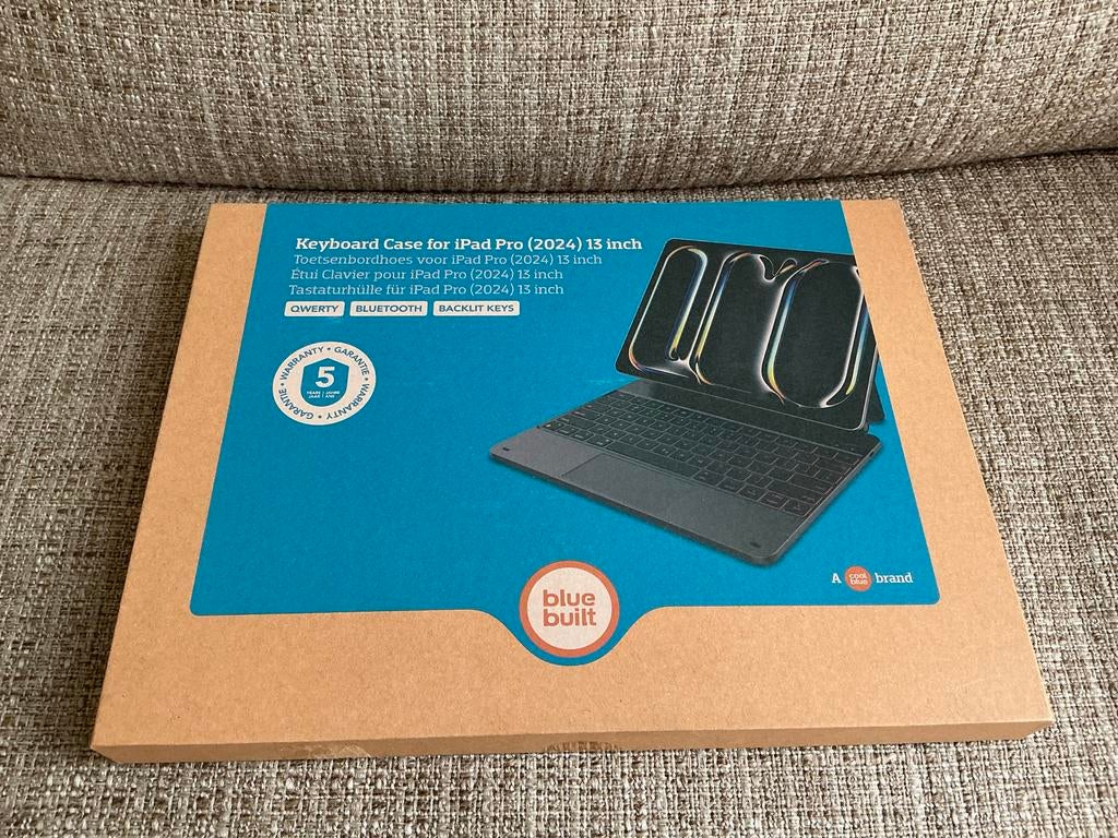 Keyboard case voor iPad Pro 13 inch (2024), Ipad pro 13" 2024, 13 inch of meer, Nieuw, Bescherming voor- en achterkant