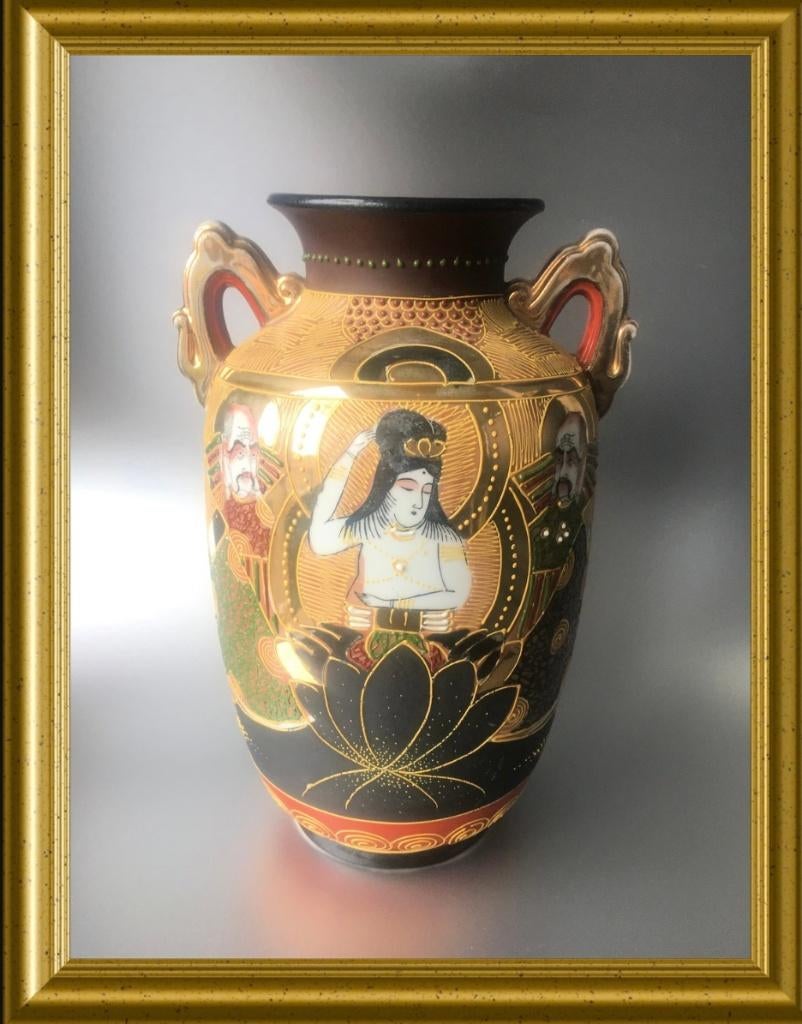 Satsuma moriage vaas, Antiek en Kunst, Ophalen of Verzenden