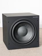 Bowers & Wilkins B&W ASW 610, zwart en donkerbruin (wenge), Gebruikt, Subwoofer, Ophalen of Verzenden, Bowers & Wilkins (B&W)
