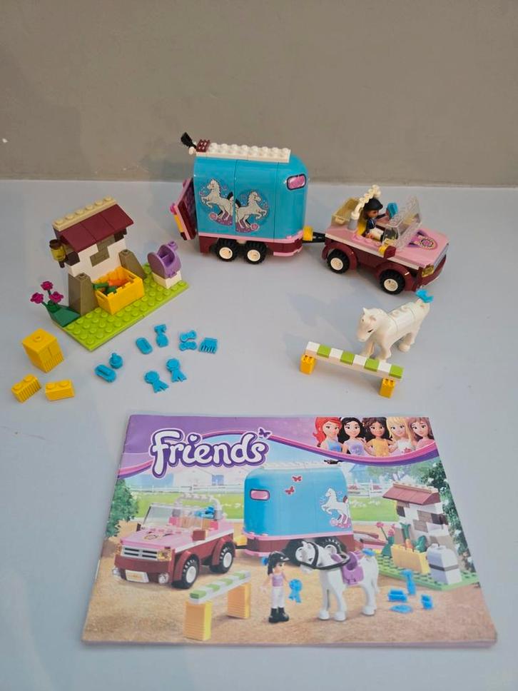 Lego Emma's Paardentrailer, Kinderen en Baby's, Speelgoed | Duplo en Lego, Gebruikt, Lego, Complete set, Ophalen of Verzenden