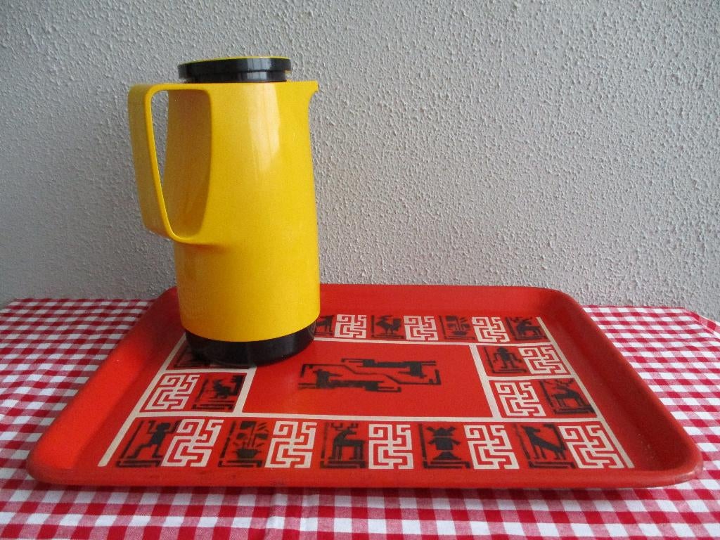 Vintage Dienblad Retro Emaille, Ophalen of Verzenden, Huis en Inrichting