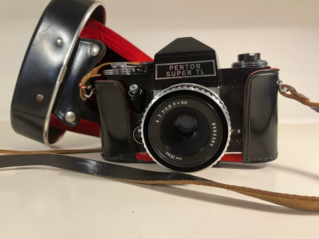 Pentor Super TL Spiegelreflexcamera met lens en tas, Audio, Tv en Foto, Fotocamera's Analoog, Ophalen of Verzenden, Gebruikt, Spiegelreflex