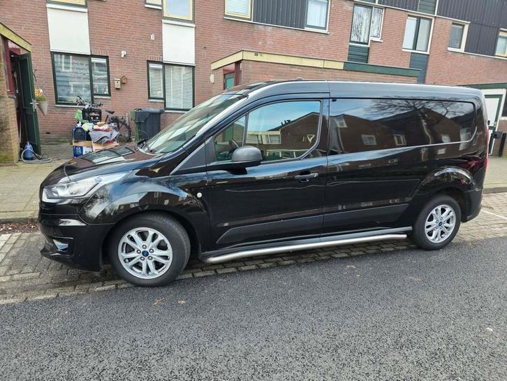 Ford Transit Connect L2 1.5 Ecoblue 120pk 2020 Zwart, Auto's, Bestelauto's, Particulier, ABS, Achteruitrijcamera, Airconditioning