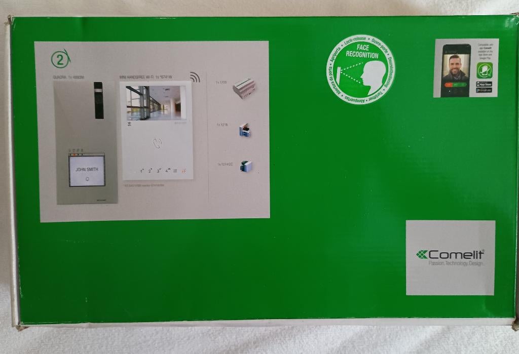Comelit quadra+mini monitor deurbel kit, Ophalen of Verzenden, Nieuw