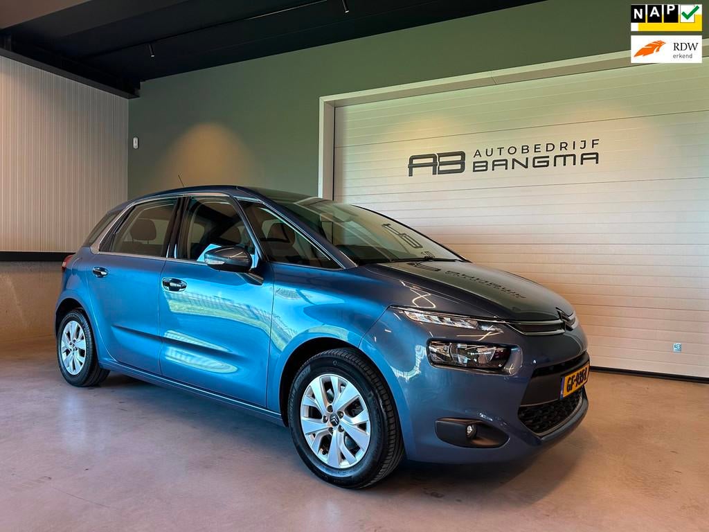 Citroen C4 Picasso 1.6 e-THP AUTOMAAT INTENSIVE-uitv|NAVIGAT, Stof, Gebruikt, 4 cilinders, Blauw