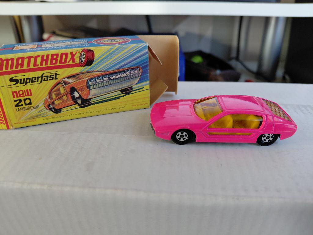 Matchbox 20d Lamborghini Marzal 1969 Type "H New" doos, Ophalen of Verzenden, Zo goed als nieuw, Auto