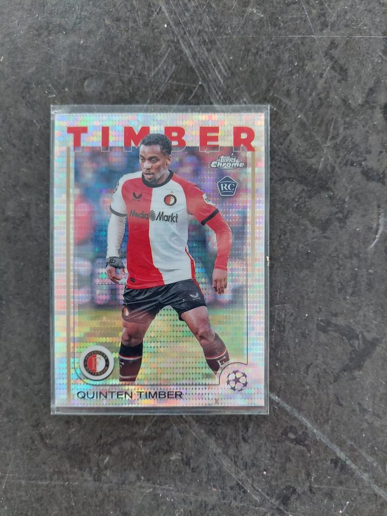 Rookie Card Timber Feyenoord Refractor Topps, Ophalen of Verzenden, Zo goed als nieuw, Plaatje