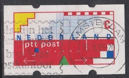 Nederland 1989 AU9 Automaatstrook 80c, Gest Amsterdam, Ophalen of Verzenden, Na 1940, Gestempeld