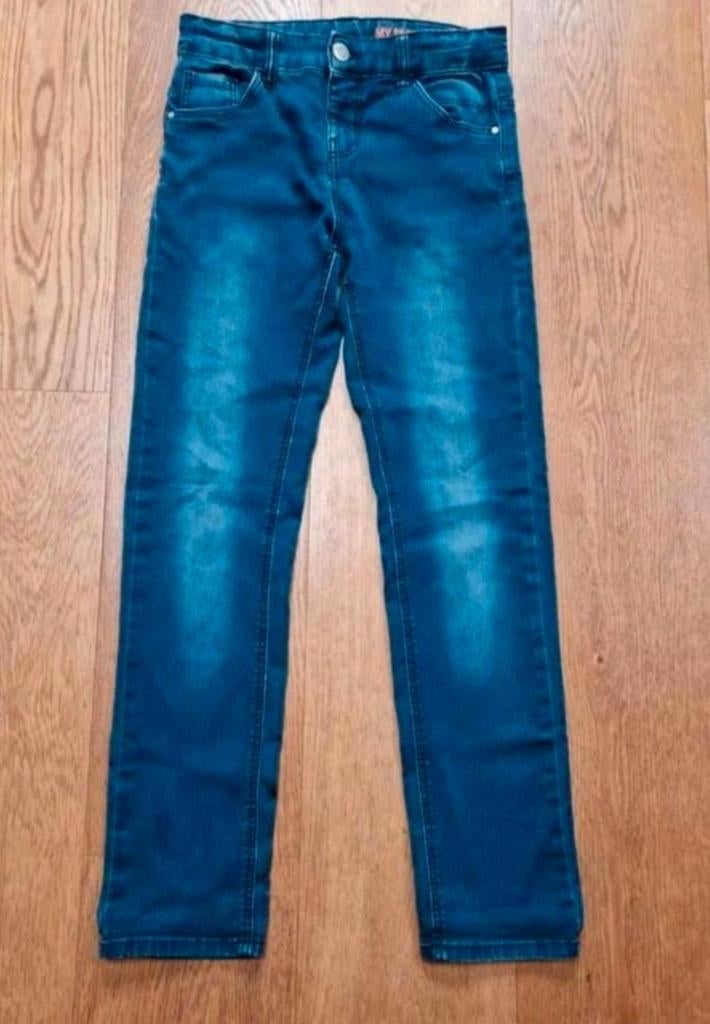 Spijkerbroek my skinny fit 146, Kinderen en Baby's, Kinderkleding | Maat 146, Broek, Jongen of Meisje, Ophalen of Verzenden, Zo goed als nieuw
