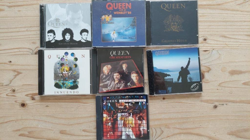 7 Queen CDs, Verzenden, Zo goed als nieuw, Poprock