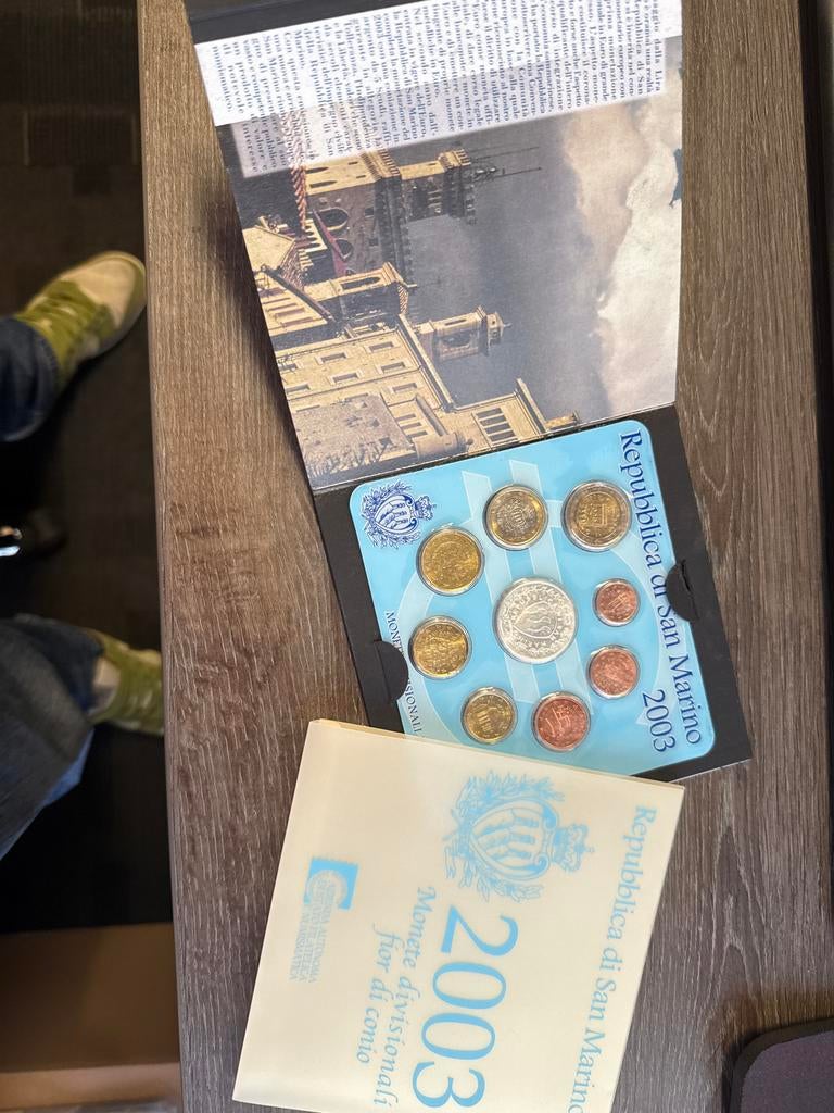 San Marino Euro Muntset 2003 - Monete Divisionali Fior di Co, Ophalen of Verzenden, San Marino, Overige waardes, Setje