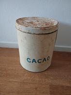 Brocante frans oud blik curiosa cacao., Huis en Inrichting, Woonaccessoires | Prullenbakken, 40 liter of meer, Ophalen of Verzenden