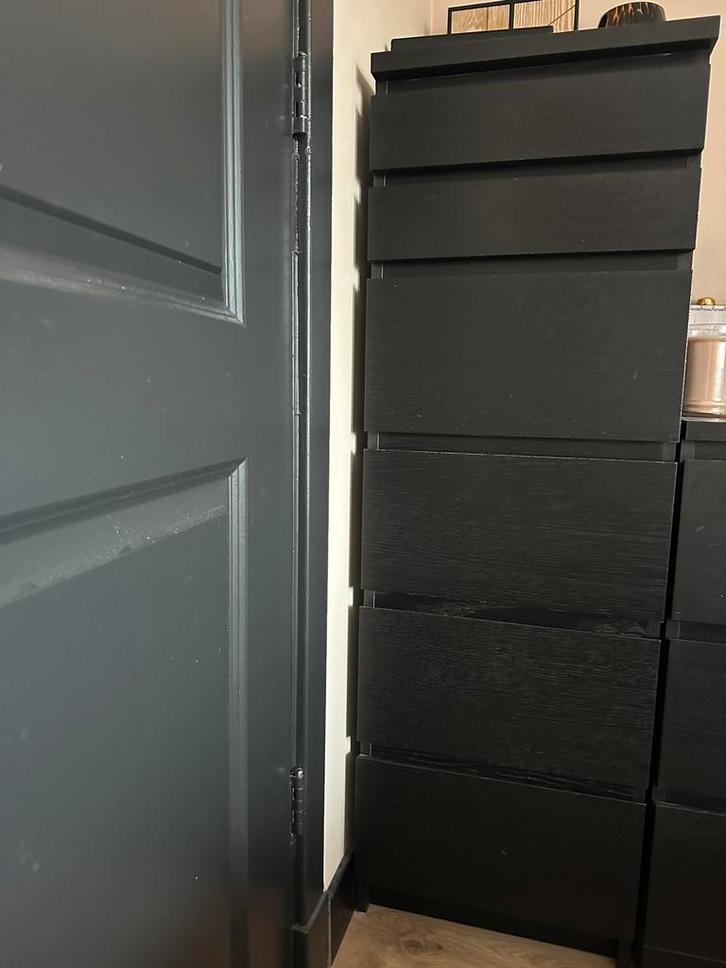 Malm ladekast met spiegel en sieraden opberging, Huis en Inrichting, Kasten | Ladekasten, Zo goed als nieuw, Minder dan 100 cm