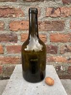 antieke glazen wijnfles, met diepe ziel, mooie !! 18de, Ophalen of Verzenden