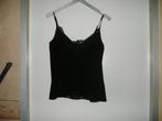 Dameskleding: zwarte top, mt 34(Only), Zwart, Ophalen of Verzenden, Zo goed als nieuw, Zonder mouw