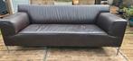 Design on Stock Bloq donkerbruin lederen bank, Ophalen, Driepersoons, 75 tot 100 cm, Zo goed als nieuw