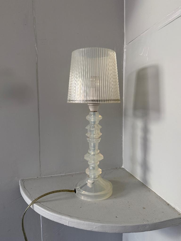 Vintage tafellamp, kunststof / plexiglas Italy, Ophalen