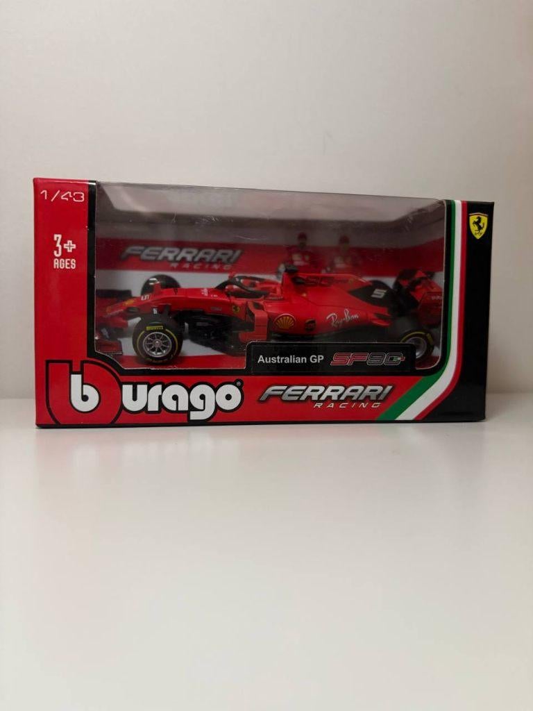 Bburago 1:43 2019 Ferrari F1 SF90 #5 Sebastian Vettel Car, Ophalen of Verzenden, Nieuw, Auto, Overige merken