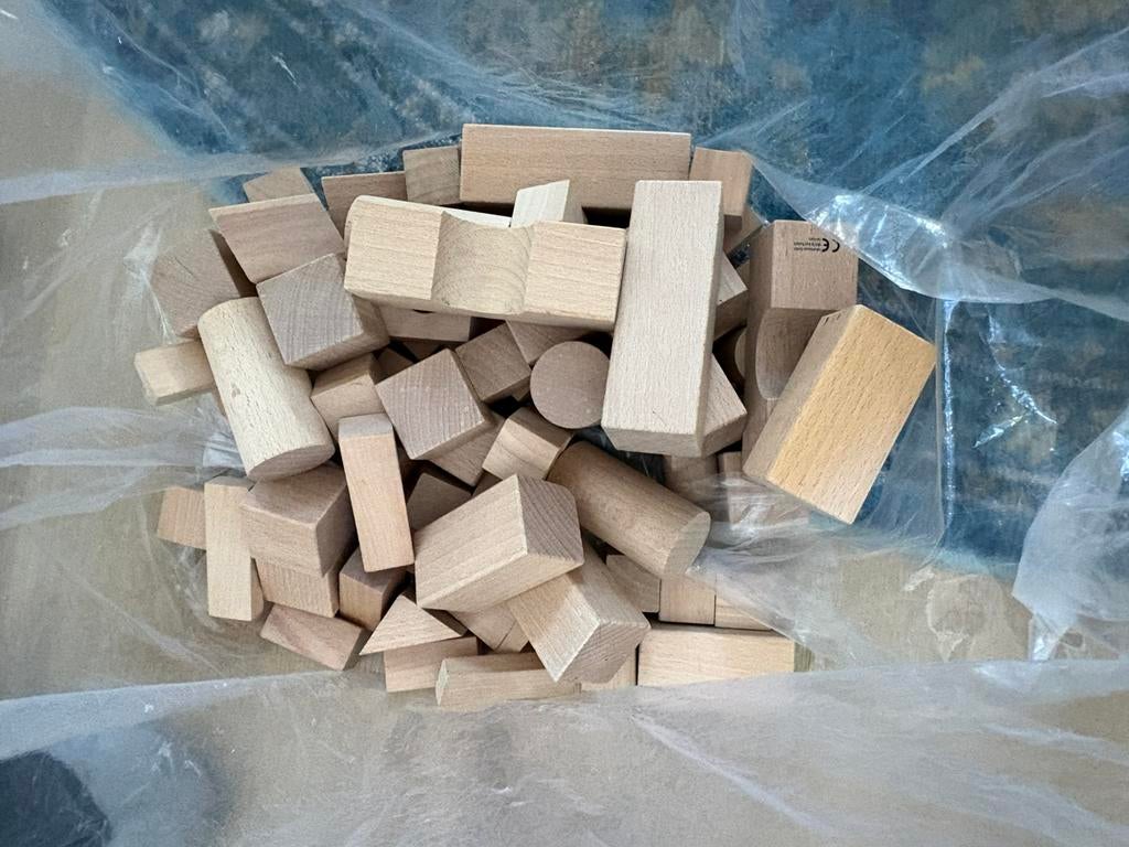 Houten blokken, Ophalen of Verzenden, Zo goed als nieuw
