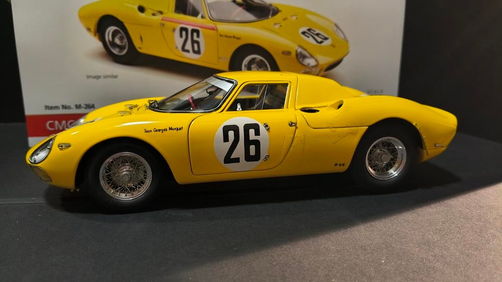 CMC M-264 Ferrari 250 LM geel #26 Le Mans 1:18, Ophalen of Verzenden, Nieuw, Overige merken