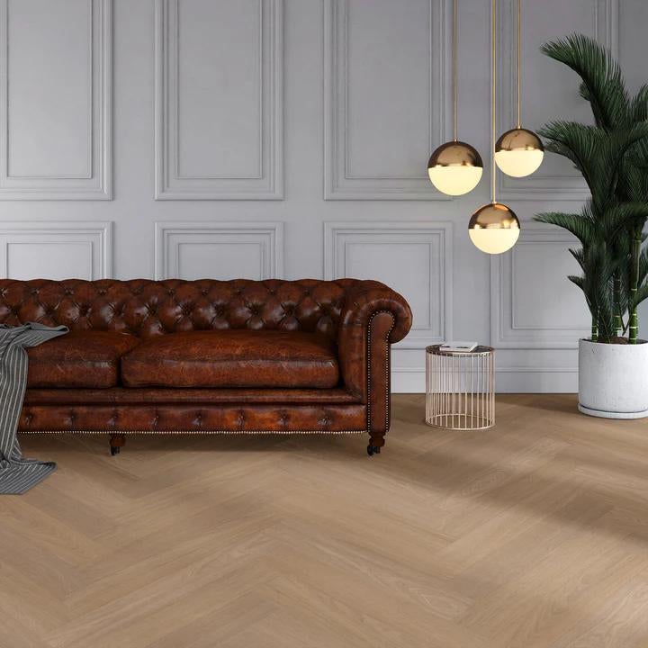 VivaFloors Walvisgraat 7870 Dryback - 90 m2, Ophalen of Verzenden, Zo goed als nieuw, 75 m² of meer, Laminaat