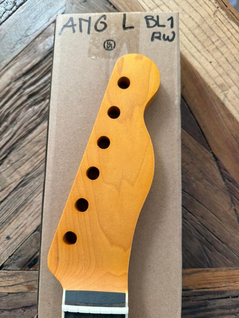Telecaster hals”RW toets-block inlay- d neck”ANG BL RW1, Verzenden, Geen, Geen, Nieuw