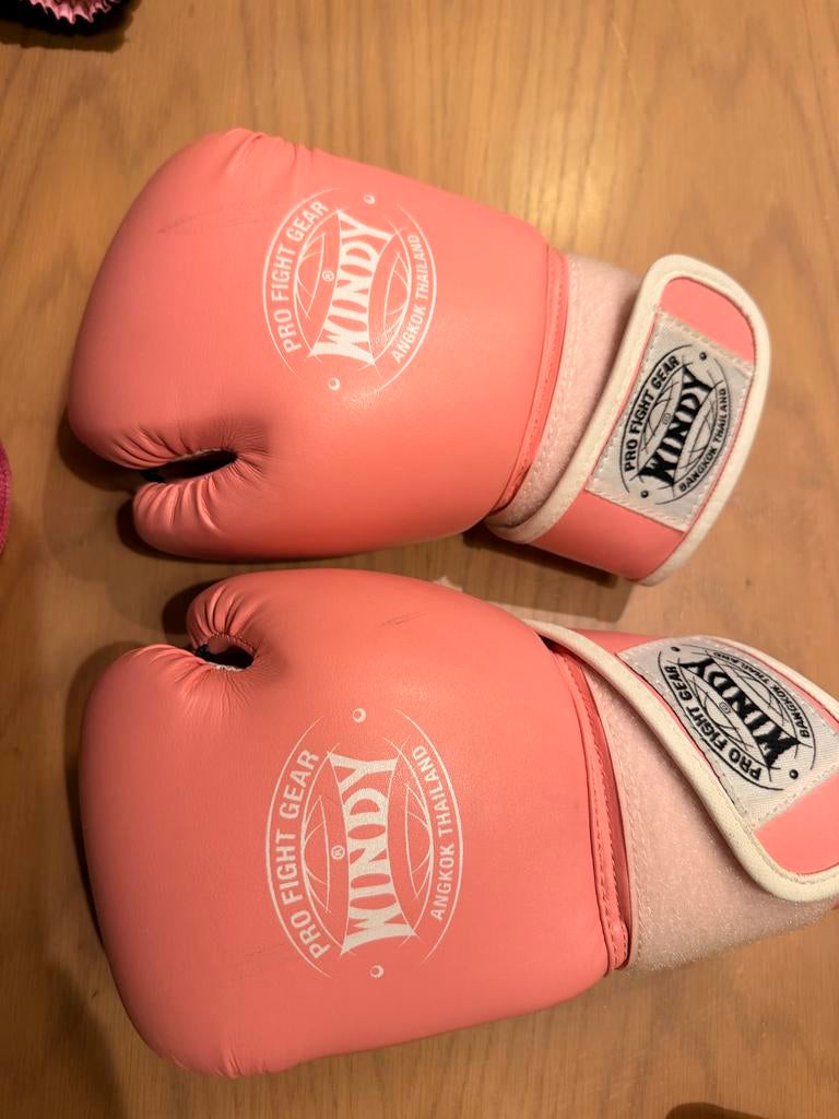 Roze Windy bokshandschoenen - 10 OZ, Ophalen of Verzenden, Gebruikt, Bokshandschoenen