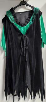 Maat 52 heksenpak met hoed, Ophalen, Zo goed als nieuw, Maat 46/48 (XL) of groter, Carnaval