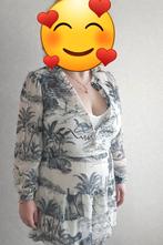 Shoeby jurk Chicago met all over print zwart/wit, Kleding | Dames, Grote Maten, Jurk, Ophalen of Verzenden, Grijs, Eksept by Shoeby