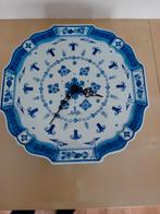 PORCELEYNE FLES WAND KLOK DELFTS BLAUW PERFECT, Ophalen of Verzenden
