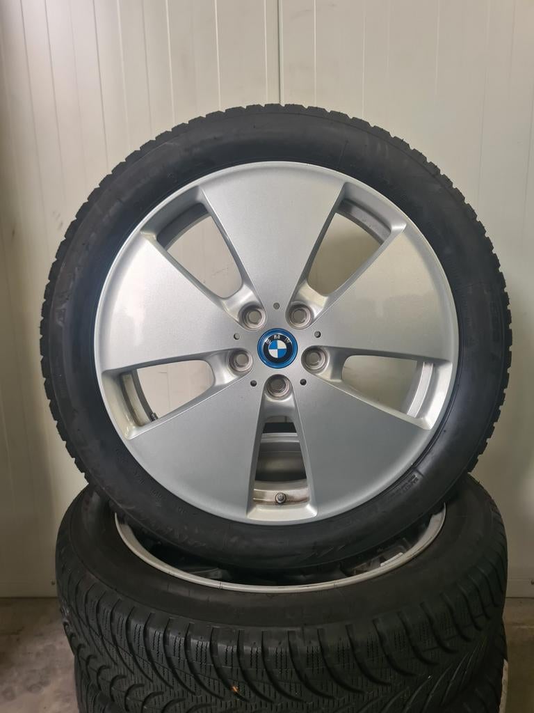 19' BMW i3 I01 Styling 427 met winterbanden Origineel, 19 inch, 155 mm, Banden en Velgen, Personenwagen