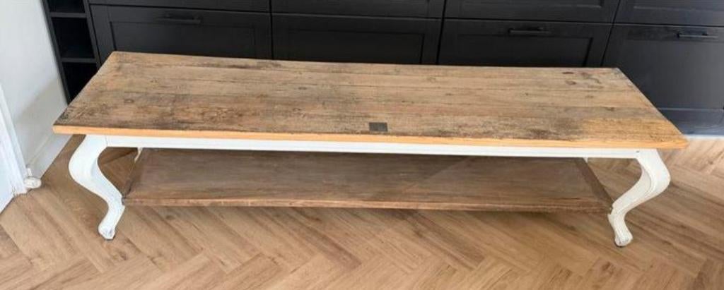 Riviera Maison salontafel tv meubel driftwood, Ophalen, Rechthoekig, 50 tot 100 cm, Minder dan 50 cm