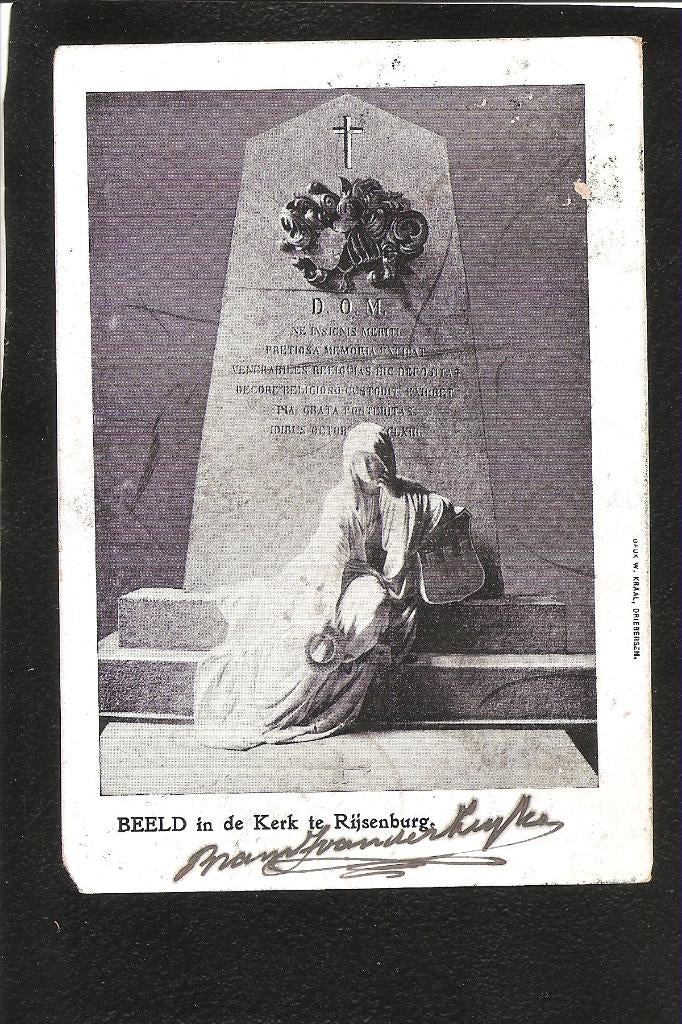 Rijsenburg, Beeld in de kerk, Ophalen of Verzenden, Voor 1920, Gelopen, Utrecht