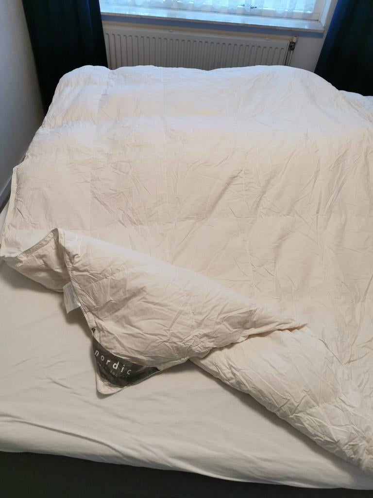 Donzen dekbed. Voor/ Na jaardeel 240/200, Wit, Tweepersoons, Ophalen of Verzenden, Deken of Dekbed