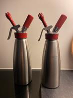 2x ISI Sifron Slagroomspuit 1L - PRO, Overige typen, Zilver, Ophalen of Verzenden, Zo goed als nieuw