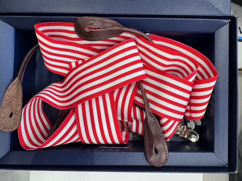 Breuer Bretels Rood Wit, Ophalen of Verzenden, Zo goed als nieuw