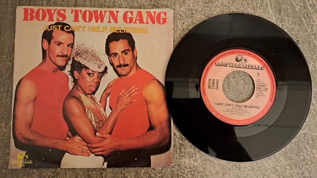 Boys town gang  - i just can't help believing, Gebruikt, 7 inch, Single, Ophalen of Verzenden