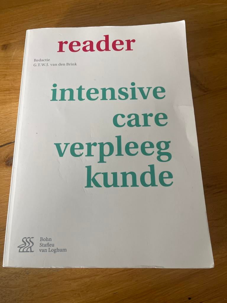 Reader Intensive Care Verpleegkunde, Boeken, Studieboeken en Cursussen, Ophalen of Verzenden, Beta, Gelezen, HBO