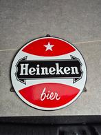 Heineken emaille reclamebord, Ophalen of Verzenden, Gebruikt, Reclamebord