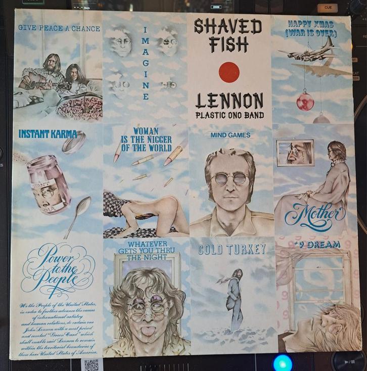 John Lennon - Shaved Fish (Vinyl Album), Cd's en Dvd's, Vinyl | Rock, Gebruikt, Poprock, 12 inch, Ophalen of Verzenden