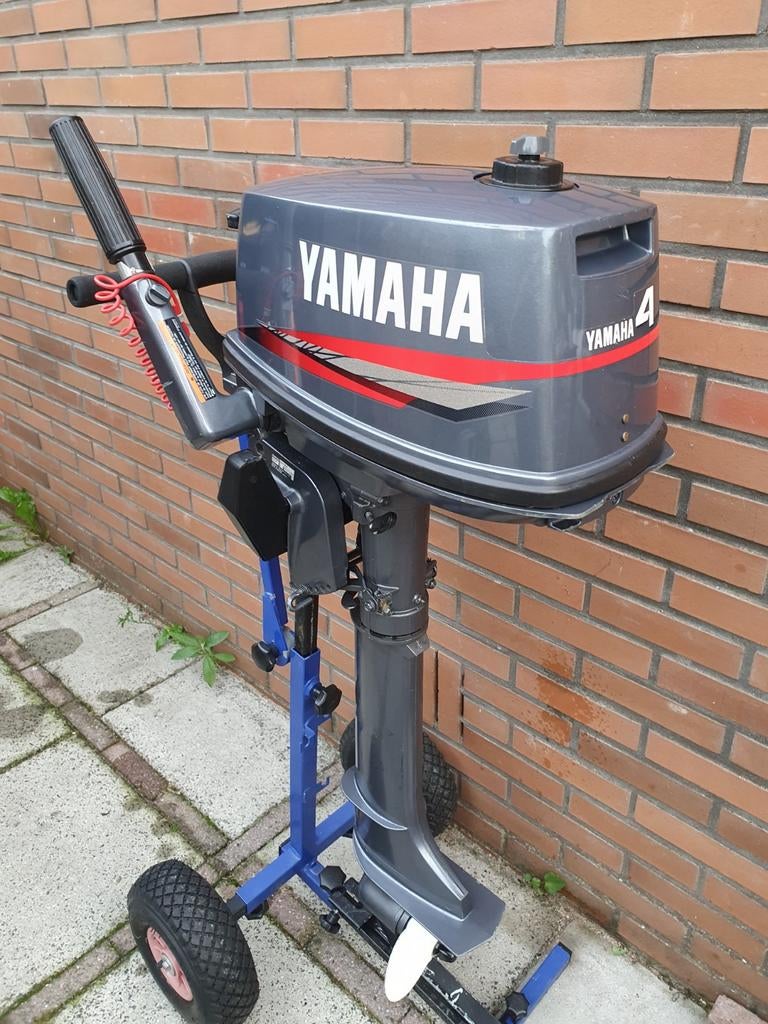 Yamaha 4 pk 2 takt langstaart tankje knuppel & schakelkast, Ophalen, Zo goed als nieuw