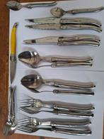 Laguiole Inox Bestekset met Honingbij en Geel Mes, Antiek en Kunst, Ophalen of Verzenden