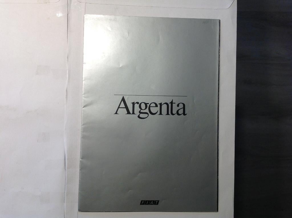 Fiat Argenta folder Italiaans 24 blz 1981, Ophalen of Verzenden, Nieuw, Overige merken