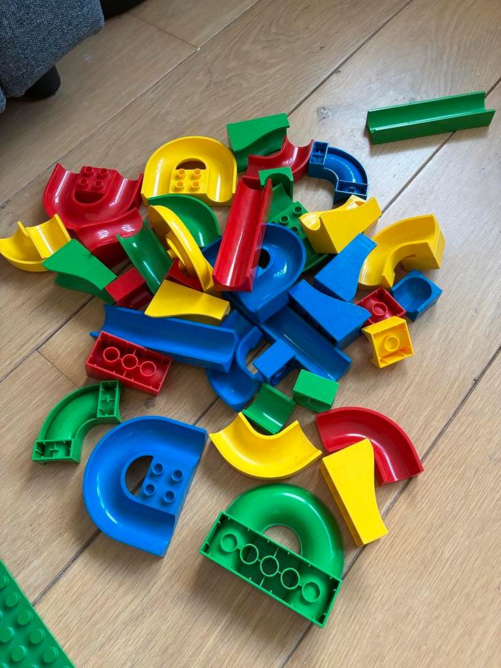 Complete set Hubelino knikkerbaan - Veel speelplezier!, Kinderen en Baby's, Speelgoed | Bouwstenen, Gebruikt, Overige merken, Ophalen of Verzenden