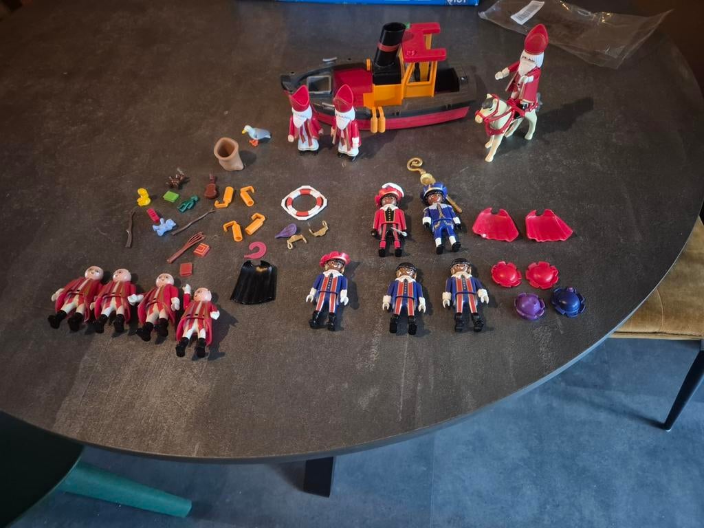 Sinterklaas en Zwarte Piet Playmobil, Ophalen of Verzenden, Gebruikt