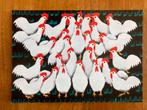 Chinese Boerenkunst Ansichtkaart - Kippen, Ophalen of Verzenden, 1980 tot heden, Ongelopen, Natuur