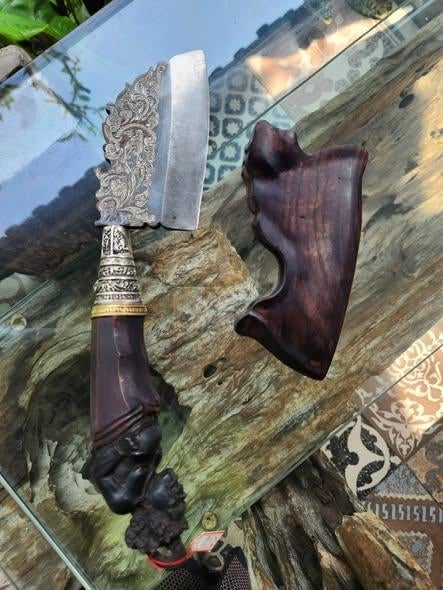 Exclusieve Balinese Blakas – Handgesneden Tualen-greep KTC19, Antiek en Kunst, Kunst | Niet-Westerse kunst, Verzenden